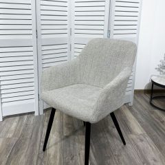 Стул BRANDY WZ2042-19 галечный серый фактурный велюр/ черный каркас М-City в Первоуральске - pervouralsk.mebel24.online | фото 5