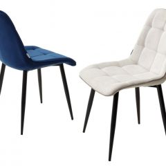 Стул CHIC BLUVEL-86 NAVY BLUE / черный каркас М-City в Первоуральске - pervouralsk.mebel24.online | фото 2