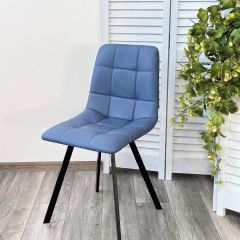 Стул CHILLI-Q SQUARE Oracul 795 Синий, экокожа PU / черный каркас, М-City в Первоуральске - pervouralsk.mebel24.online | фото 6