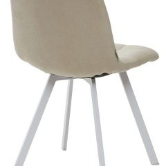 Стул CHILLI SQUARE UF860-01B бежевый, ткань/ белый каркас М-City в Первоуральске - pervouralsk.mebel24.online | фото 2