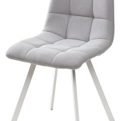 Стул CHILLI SQUARE UF860-02B серо-голубой, ткань/ белый каркас М-City в Первоуральске - pervouralsk.mebel24.online | фото