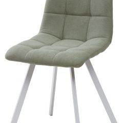 Стул CHILLI SQUARE UF860-11B мятный, ткань/ белый каркас М-City в Первоуральске - pervouralsk.mebel24.online | фото