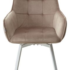 Стул MAVERICK 360 град. поворот. BLUVEL-40 BEIGE/ белый каркас, М-City в Первоуральске - pervouralsk.mebel24.online | фото 7