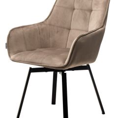 Стул MAVERICK 360 град. поворот. BLUVEL-40 BEIGE/ черный каркас, М-City в Первоуральске - pervouralsk.mebel24.online | фото 4