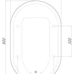 Зеркало Дакка 800х500 с подсветкой Домино (GL7036Z) в Первоуральске - pervouralsk.mebel24.online | фото 8