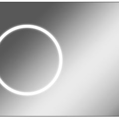 Зеркало Eclipse 100 black с подсветкой Sansa (SE1032Z) в Первоуральске - pervouralsk.mebel24.online | фото 1
