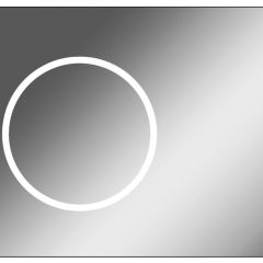 Зеркало Eclipse 90 black с подсветкой Sansa (SE1031Z) в Первоуральске - pervouralsk.mebel24.online | фото