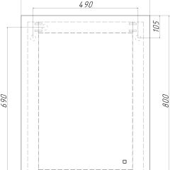 Зеркало Каракас 800х600 с подсветкой Sansa (GL7042Z) в Первоуральске - pervouralsk.mebel24.online | фото 8