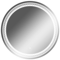 Зеркало Прая 700х700 с подсветкой Домино (GL7048Z) в Первоуральске - pervouralsk.mebel24.online | фото 1