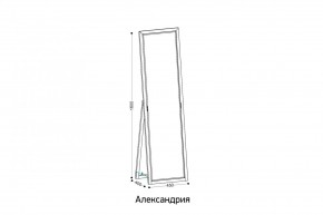 АЛЕКСАНДРИЯ-9.1 Зеркало напольное в Первоуральске - pervouralsk.mebel24.online | фото 2