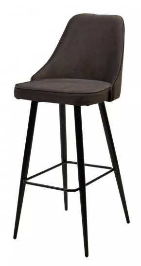 Барный стул NEPAL-BAR ГРАФИТ #14, велюр/ черный каркас (H=78cm) М-City в Первоуральске - pervouralsk.mebel24.online | фото 1