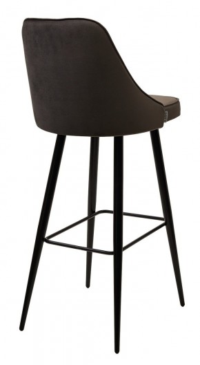 Барный стул NEPAL-BAR ГРАФИТ #14, велюр/ черный каркас (H=78cm) М-City в Первоуральске - pervouralsk.mebel24.online | фото 2
