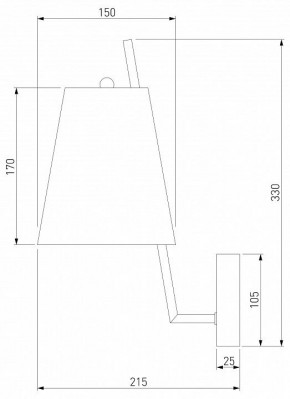 Бра Eurosvet Topanga 60173/1 латунь в Первоуральске - pervouralsk.mebel24.online | фото 5