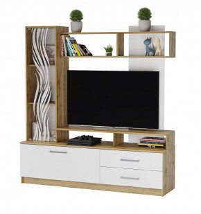 ДАРЬЯ Гостиная (Дуб Вотан/Белый глянец) в Первоуральске - pervouralsk.mebel24.online | фото 4