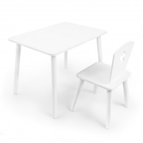 Детский комплект стол и стул «Звезда» Rolti Baby (белый/белый, массив березы/мдф) в Первоуральске - pervouralsk.mebel24.online | фото 1