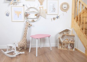Детский стол Rolti Baby «Облачко»  (розовый/белый, массив березы/мдф) в Первоуральске - pervouralsk.mebel24.online | фото