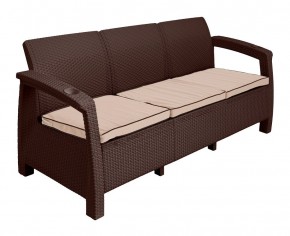 Диван Yalta Premium Sofa 3 Set (Ялта) шоколадный (+подушки под спину) в Первоуральске - pervouralsk.mebel24.online | фото 2