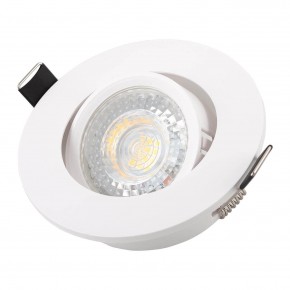 DK3020-WH Встраиваемый светильник, IP 20, 10 Вт, GU5.3, LED, белый, пластик в Первоуральске - pervouralsk.mebel24.online | фото 2