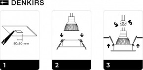 DK3021-BK Встраиваемый светильник, IP 20, 10 Вт, GU5.3, LED, черный, пластик в Первоуральске - pervouralsk.mebel24.online | фото 5