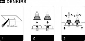 DK3022-BK Встраиваемый светильник, IP 20, 10 Вт, GU5.3, LED, черный, пластик в Первоуральске - pervouralsk.mebel24.online | фото 5