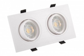 DK3022-WH Встраиваемый светильник, IP 20, 10 Вт, GU5.3, LED, белый, пластик в Первоуральске - pervouralsk.mebel24.online | фото 1