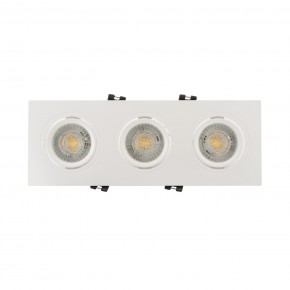 DK3023-WH Встраиваемый светильник, IP 20, 10 Вт, GU5.3, LED, белый, пластик в Первоуральске - pervouralsk.mebel24.online | фото 1