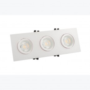 DK3023-WH Встраиваемый светильник, IP 20, 10 Вт, GU5.3, LED, белый, пластик в Первоуральске - pervouralsk.mebel24.online | фото 2