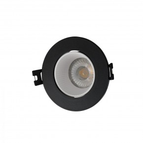 DK3061-BK+WH Встраиваемый светильник, IP 20, 10 Вт, GU5.3, LED, черный/белый, пластик в Первоуральске - pervouralsk.mebel24.online | фото 1