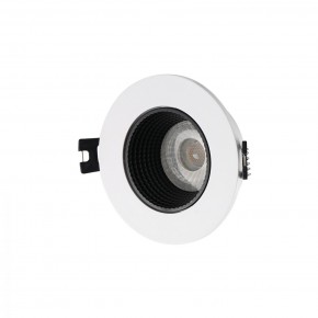 DK3061-WH+BK Встраиваемый светильник, IP 20, 10 Вт, GU5.3, LED, белый/черный, пластик в Первоуральске - pervouralsk.mebel24.online | фото 1