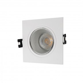 DK3071-WH+CH Встраиваемый светильник, IP 20, 10 Вт, GU5.3, LED, белый/хром, пластик в Первоуральске - pervouralsk.mebel24.online | фото