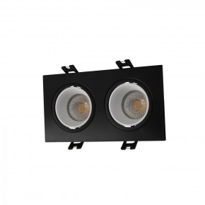 DK3072-BK+WH Встраиваемый светильник, IP 20, 10 Вт, GU5.3, LED, черный/белый, пластик в Первоуральске - pervouralsk.mebel24.online | фото 1