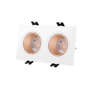 DK3072-WBR Встраиваемый светильник, IP 20, 10 Вт, GU5.3, LED, белый/бронзовый, пластик в Первоуральске - pervouralsk.mebel24.online | фото 1