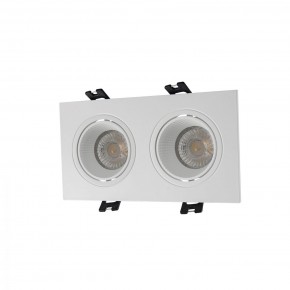 DK3072-WH Встраиваемый светильник, IP 20, 10 Вт, GU5.3, LED, белый/белый, пластик в Первоуральске - pervouralsk.mebel24.online | фото 1