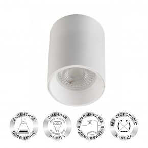 DK3110-WH Светильник накладной IP 20, 10 Вт, GU5.3, LED, белый, пластик в Первоуральске - pervouralsk.mebel24.online | фото 1