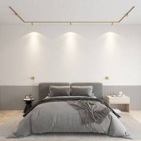DK5072-SB Бра SHINE WALL со светодиодом, D104*H68, IP20, 3000К, 3W, RA?90, сатинированная латунь, алюминий в Первоуральске - pervouralsk.mebel24.online | фото 4