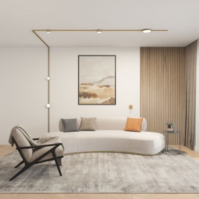 DK5072-SB Бра SHINE WALL со светодиодом, D104*H68, IP20, 3000К, 3W, RA?90, сатинированная латунь, алюминий в Первоуральске - pervouralsk.mebel24.online | фото 5