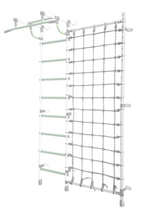 Дополнительная стойка к пристенному ДСК Pastel с сеткой для лазания, цв. белый в Первоуральске - pervouralsk.mebel24.online | фото