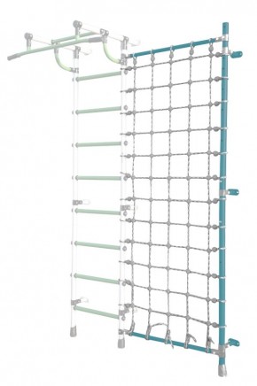 Дополнительная стойка к пристенному ДСК Pastel с сеткой для лазания, цв. бирюзовый в Первоуральске - pervouralsk.mebel24.online | фото