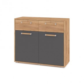 ФЛОРИДА Ф42 Комод (дуб золотой/графит) в Первоуральске - pervouralsk.mebel24.online | фото