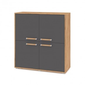 ФЛОРИДА Ф43 Комод (дуб золотой/графит) в Первоуральске - pervouralsk.mebel24.online | фото