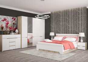 Комод 1200 АНТАЛИЯ (Сонома/Белый софт) в Первоуральске - pervouralsk.mebel24.online | фото 3