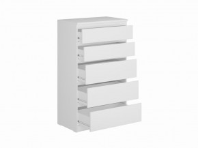 Комод КАСТОР с пятью ящиками, цвет белый в Первоуральске - pervouralsk.mebel24.online | фото 2