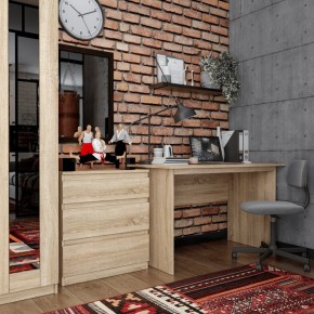 Комод КАСТОР с тремя ящиками, цвет Дуб Сонома в Первоуральске - pervouralsk.mebel24.online | фото 3