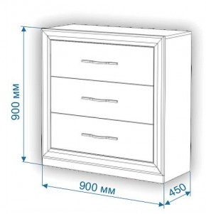 Комод Нобиле Км-90/45 в Первоуральске - pervouralsk.mebel24.online | фото 2