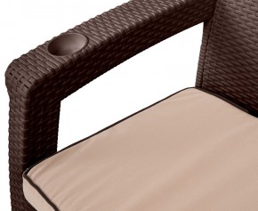 Комплект кресел Yalta Premium Double Seat (Ялта) шоколадный (+подушки под спину) в Первоуральске - pervouralsk.mebel24.online | фото 2