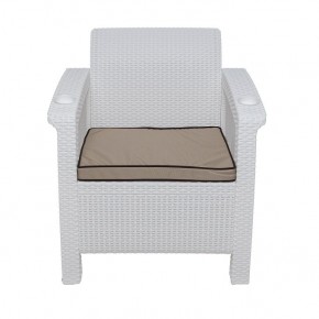 Комплект уличной мебели Yalta Premium Terrace Set (Ялта) белый (+подушки под спину) в Первоуральске - pervouralsk.mebel24.online | фото 6