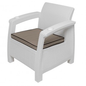 Комплект уличной мебели Yalta Premium Terrace Set (Ялта) белый (+подушки под спину) в Первоуральске - pervouralsk.mebel24.online | фото 7
