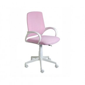 Кресло Ирис White сетка/ткань розовая в Первоуральске - pervouralsk.mebel24.online | фото