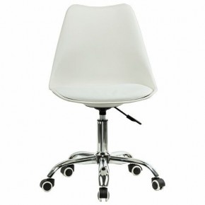 Кресло стул BRABIX "Eames MG-310 CH", хром, пластик белый, экокожа белая, 532923 в Первоуральске - pervouralsk.mebel24.online | фото 1