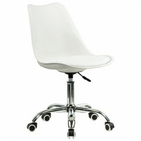 Кресло стул BRABIX "Eames MG-310 CH", хром, пластик белый, экокожа белая, 532923 в Первоуральске - pervouralsk.mebel24.online | фото 2